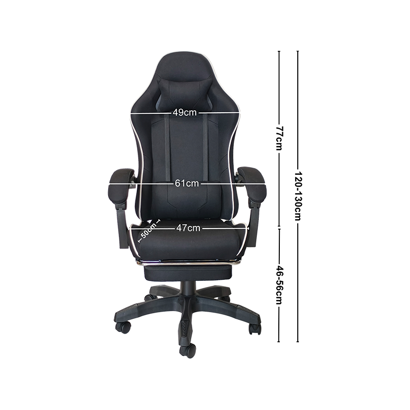 Svart höjdjusterbar med Roller Design Regular Gaming Chair